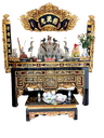 Cuốn thư câu đối gỗ mít ta