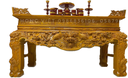 Sập thờ Tứ Linh gỗ mít ta chân 22